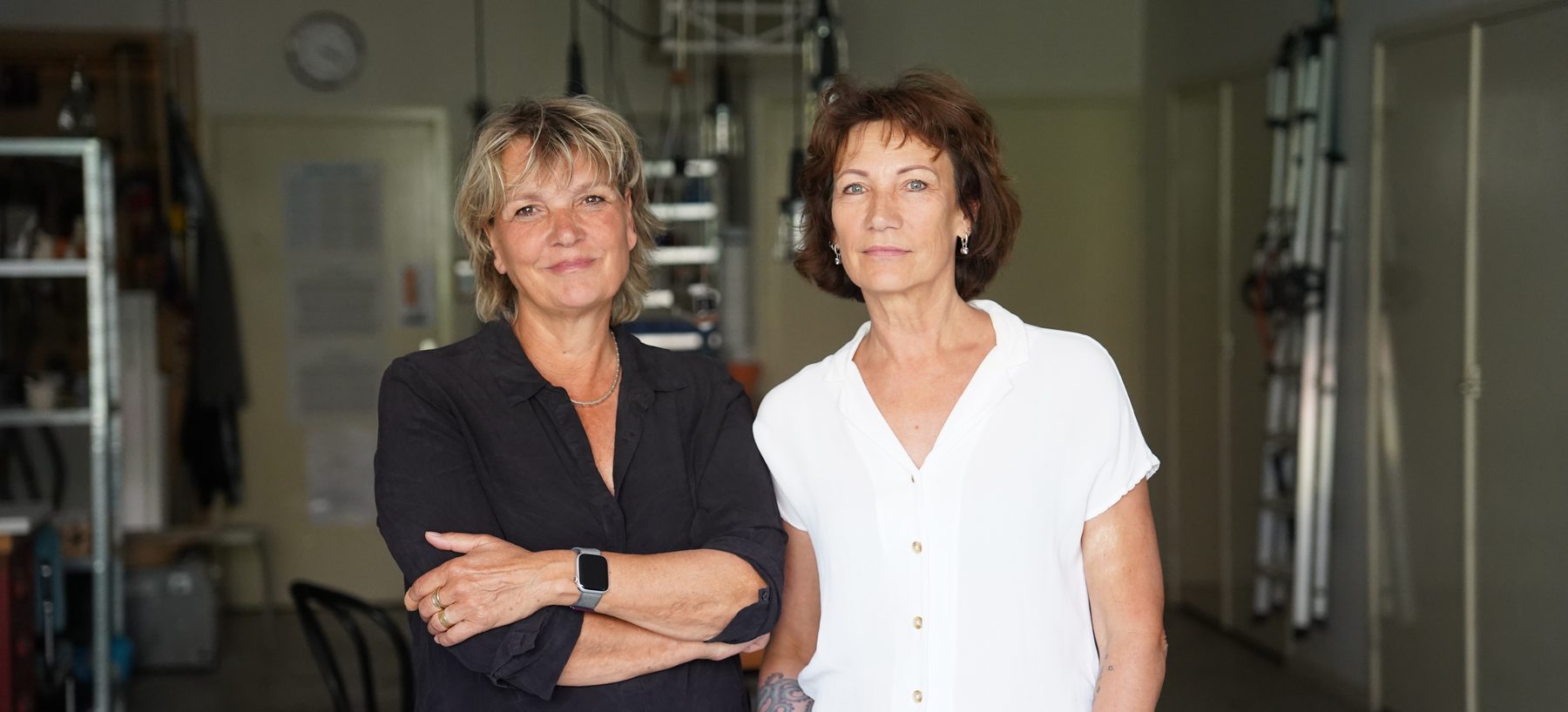 Eva en Maria, zelfverzekerd samen in het atelier